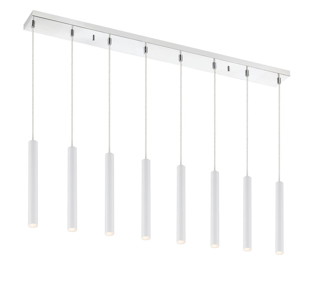 Z-Lite Forest 917MP12-WH-LED-8LCH Pendant Light - Chrome
