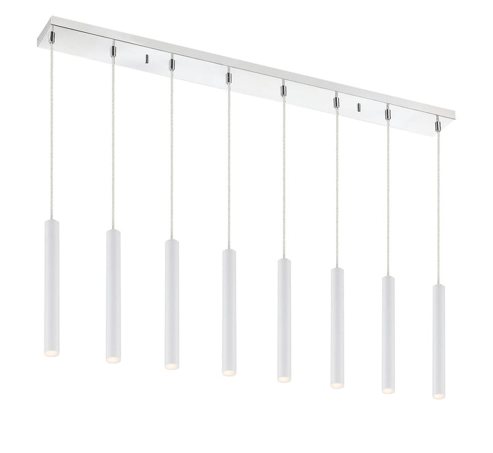 Z-Lite Forest 917MP12-WH-LED-8LCH Pendant Light - Chrome