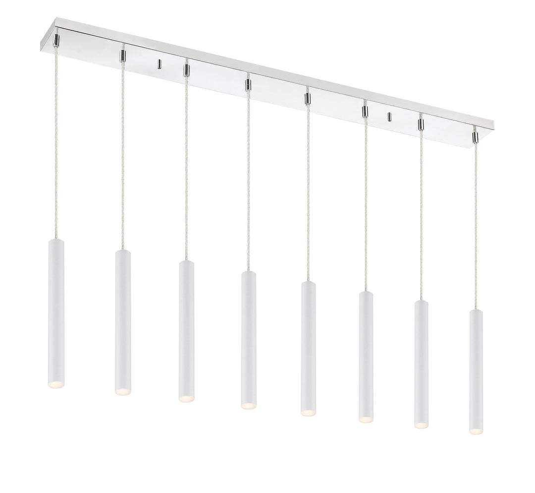 Z-Lite Forest 917MP12-WH-LED-8LCH Pendant Light - Chrome