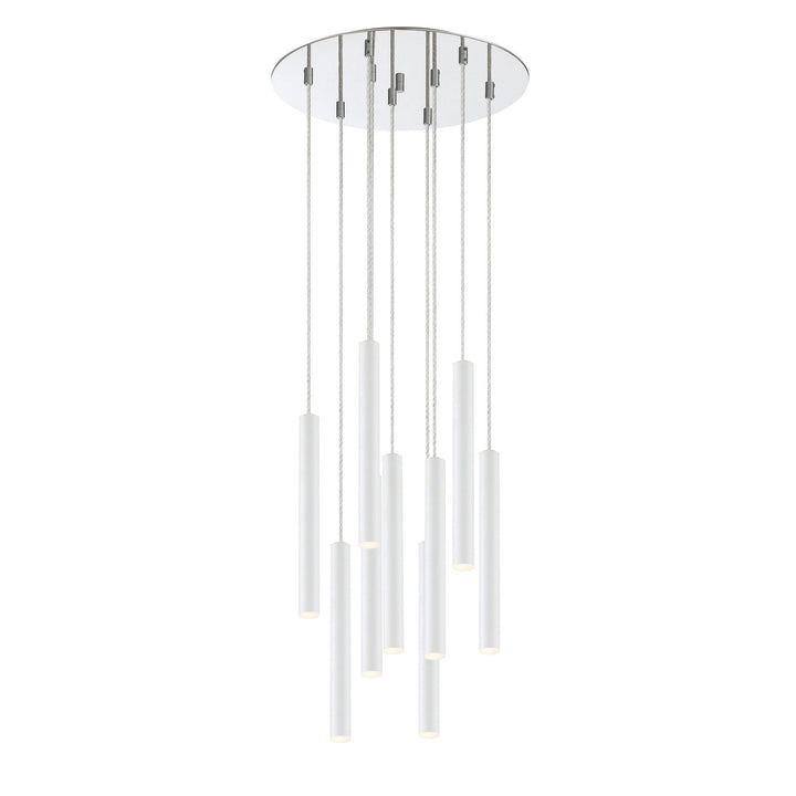 Z-Lite Forest 917MP12-WH-LED-9RCH Chandelier Light - Chrome