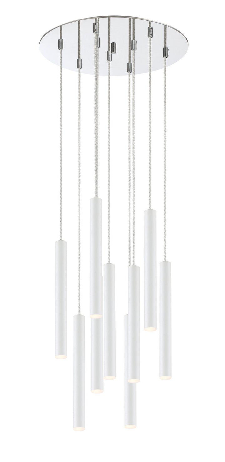 Z-Lite Forest 917MP12-WH-LED-9RCH Chandelier Light - Chrome