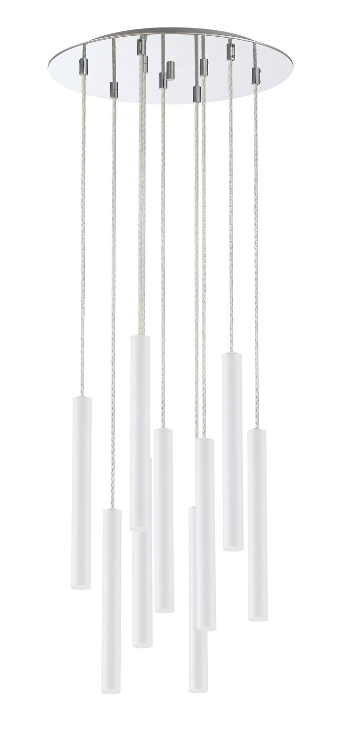 Z-Lite Forest 917MP12-WH-LED-9RCH Chandelier Light - Chrome