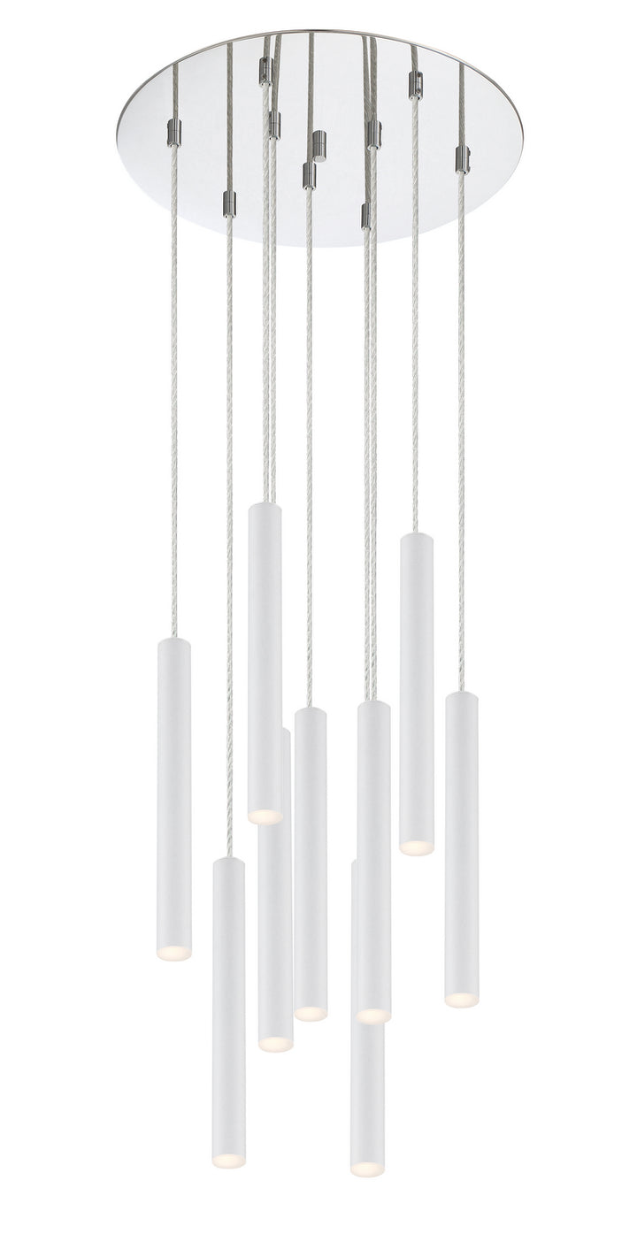 Z-Lite Forest 917MP12-WH-LED-9RCH Chandelier Light - Chrome