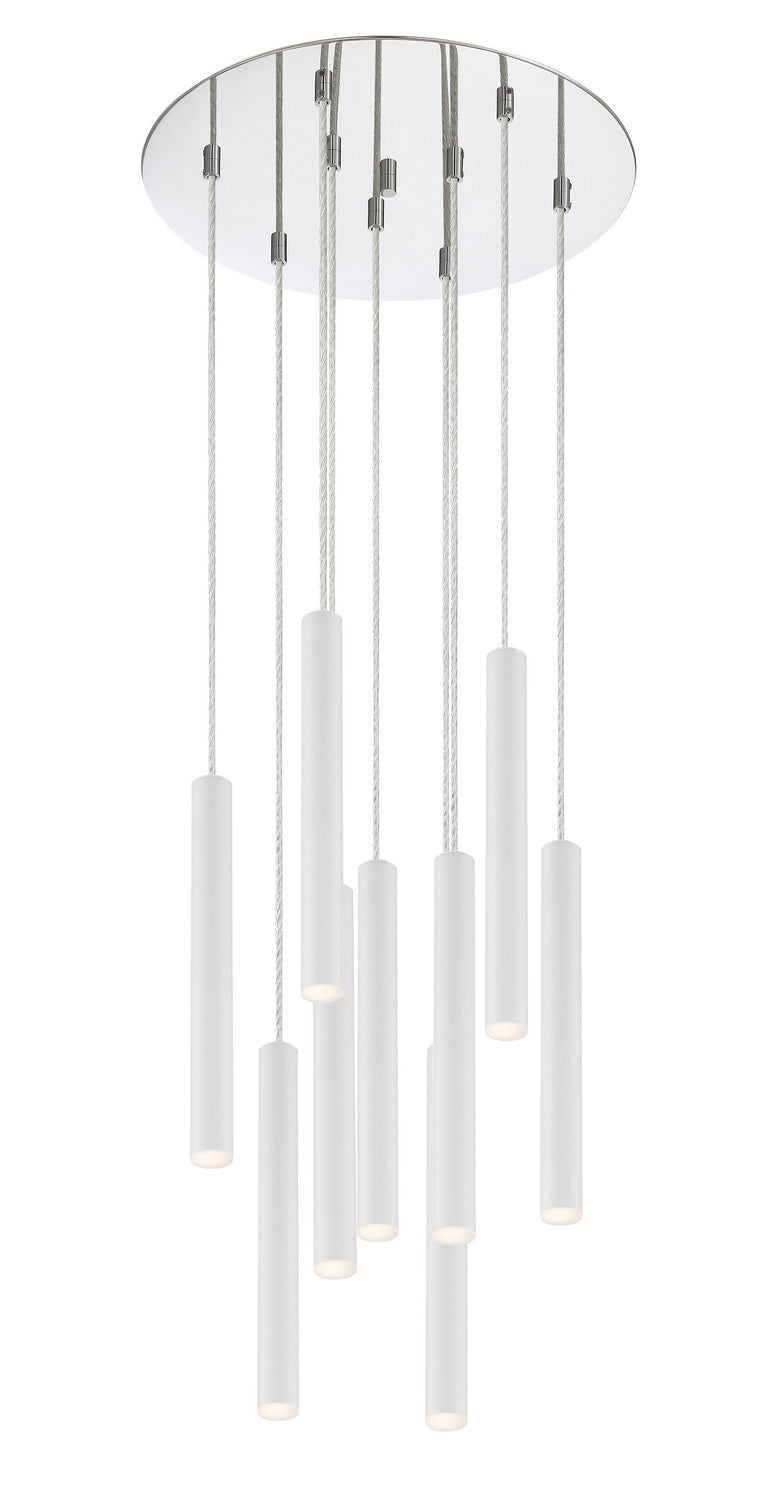 Z-Lite Forest 917MP12-WH-LED-9RCH Chandelier Light - Chrome