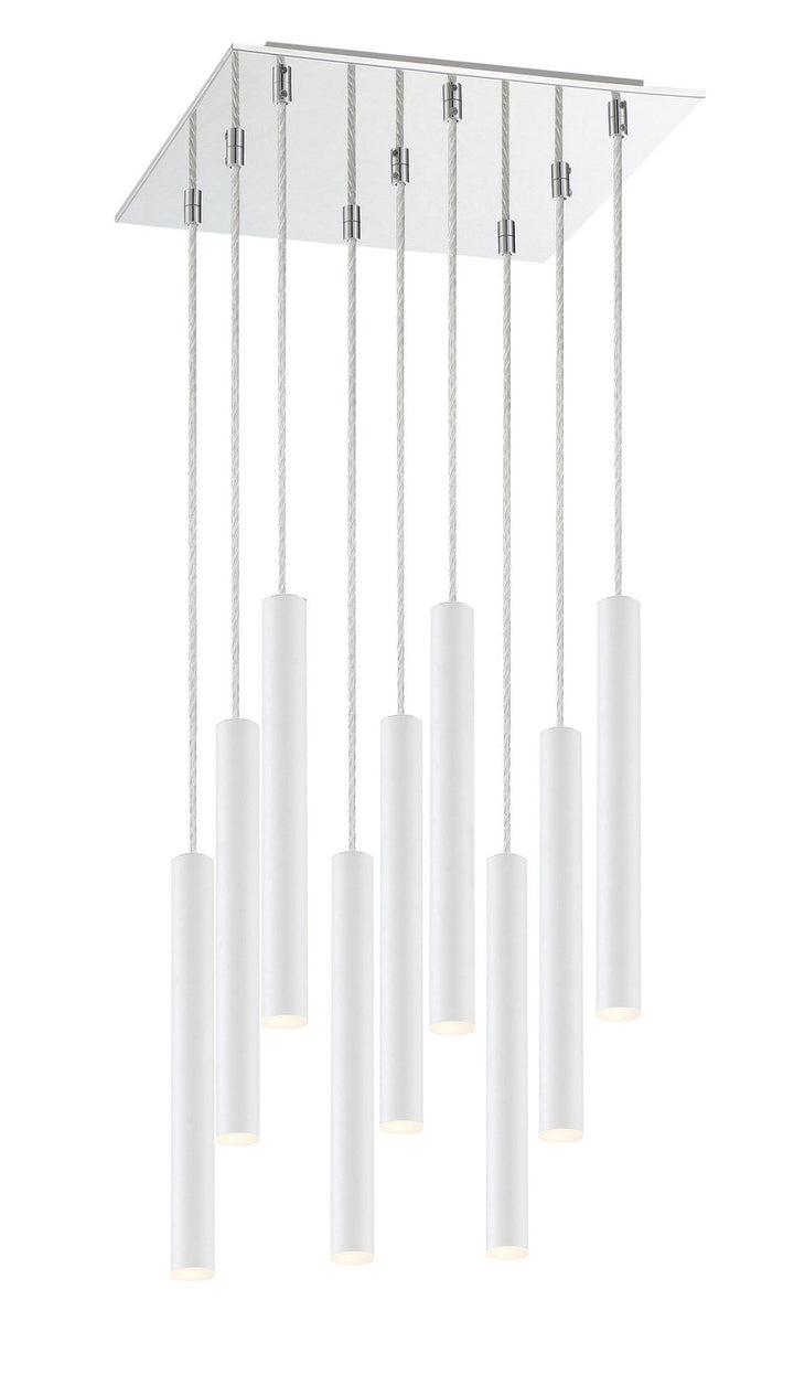 Z-Lite Forest 917MP12-WH-LED-9SCH Chandelier Light - Chrome