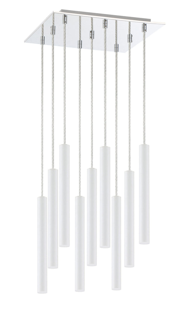 Z-Lite Forest 917MP12-WH-LED-9SCH Chandelier Light - Chrome