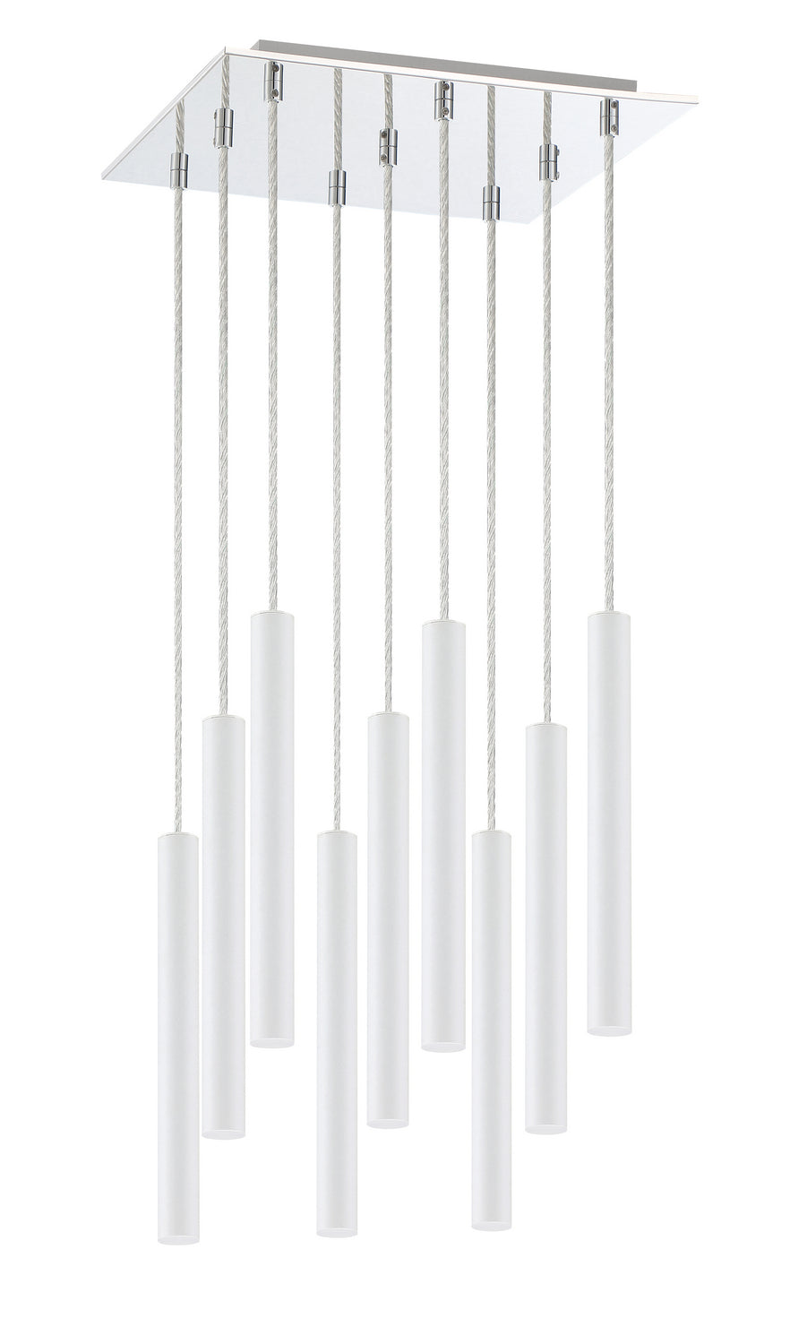 Z-Lite Forest 917MP12-WH-LED-9SCH Chandelier Light - Chrome