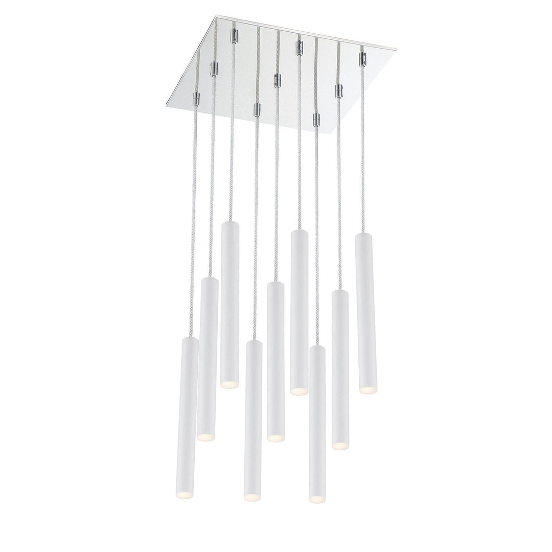 Z-Lite Forest 917MP12-WH-LED-9SCH Chandelier Light - Chrome