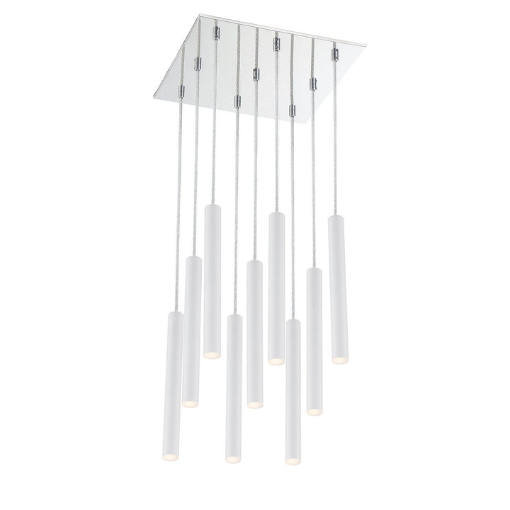 Z-Lite Forest 917MP12-WH-LED-9SCH Chandelier Light - Chrome