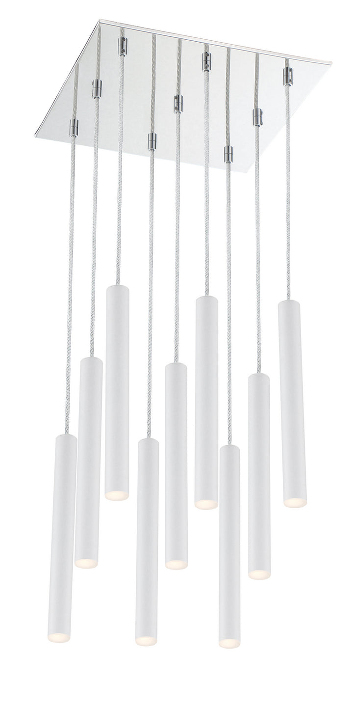 Z-Lite Forest 917MP12-WH-LED-9SCH Chandelier Light - Chrome