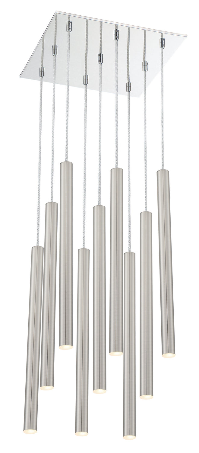 Z-Lite Forest 917MP24-BN-LED-9SCH Chandelier Light - Chrome