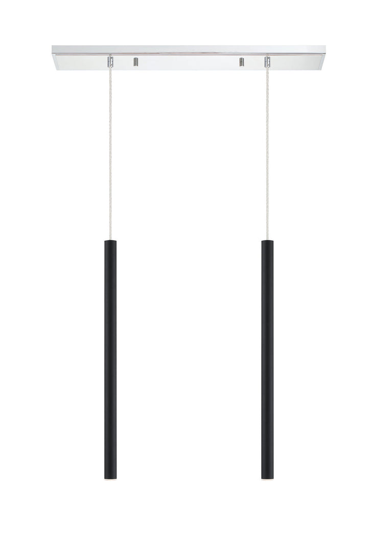 Z-Lite Forest 917MP24-MB-LED-2LCH Pendant Light - Chrome
