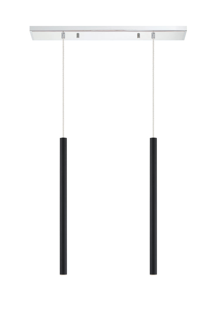 Z-Lite Forest 917MP24-MB-LED-2LCH Pendant Light - Chrome
