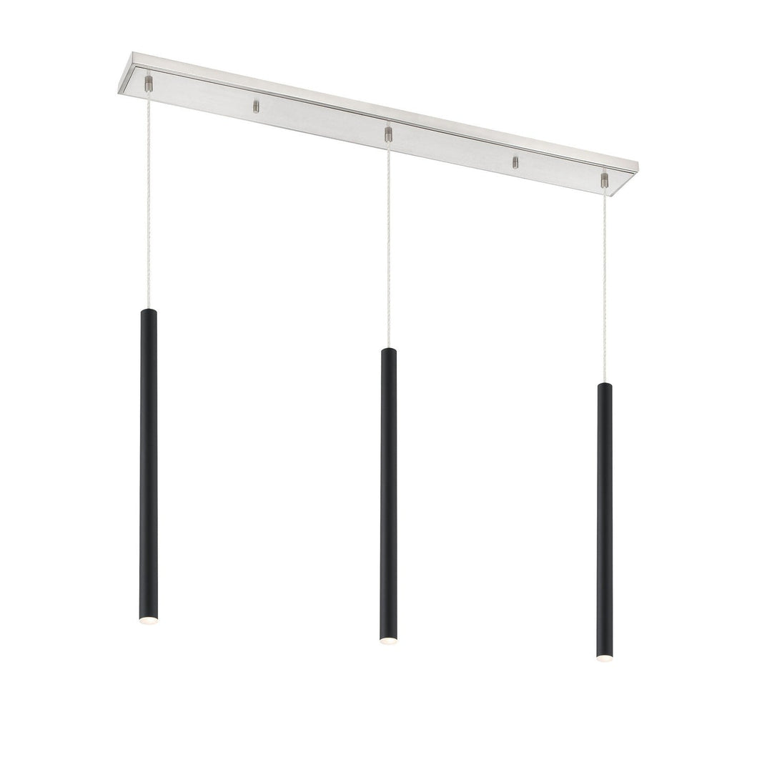 Z-Lite Forest 917MP24-MB-LED-3LBN Pendant Light - Brushed Nickel