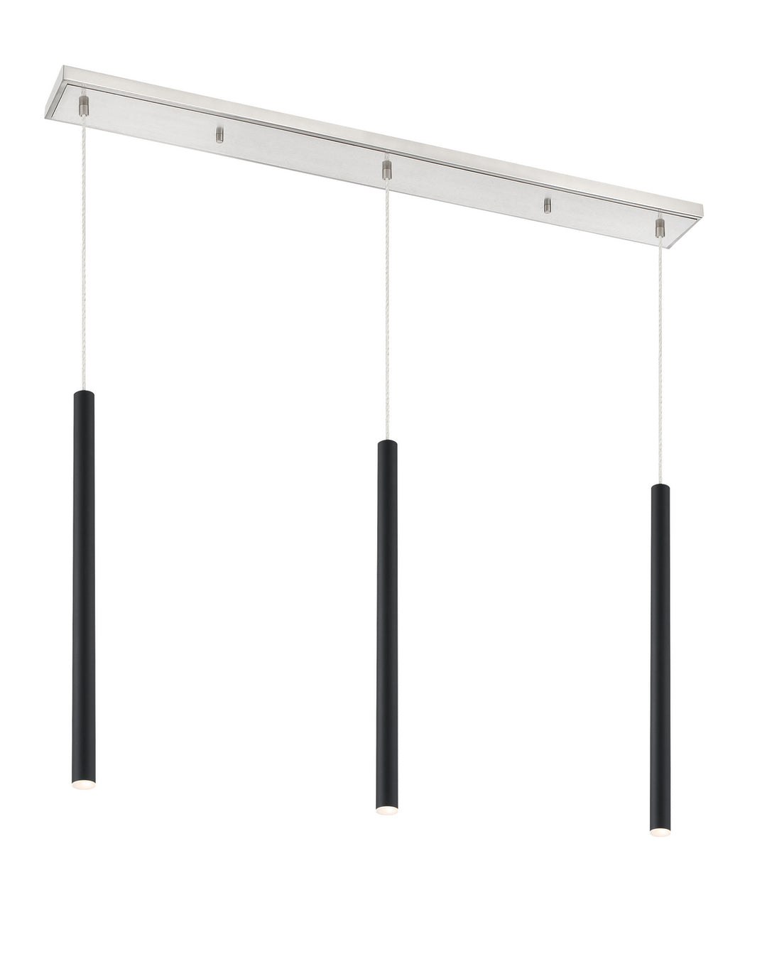 Z-Lite Forest 917MP24-MB-LED-3LBN Pendant Light - Brushed Nickel