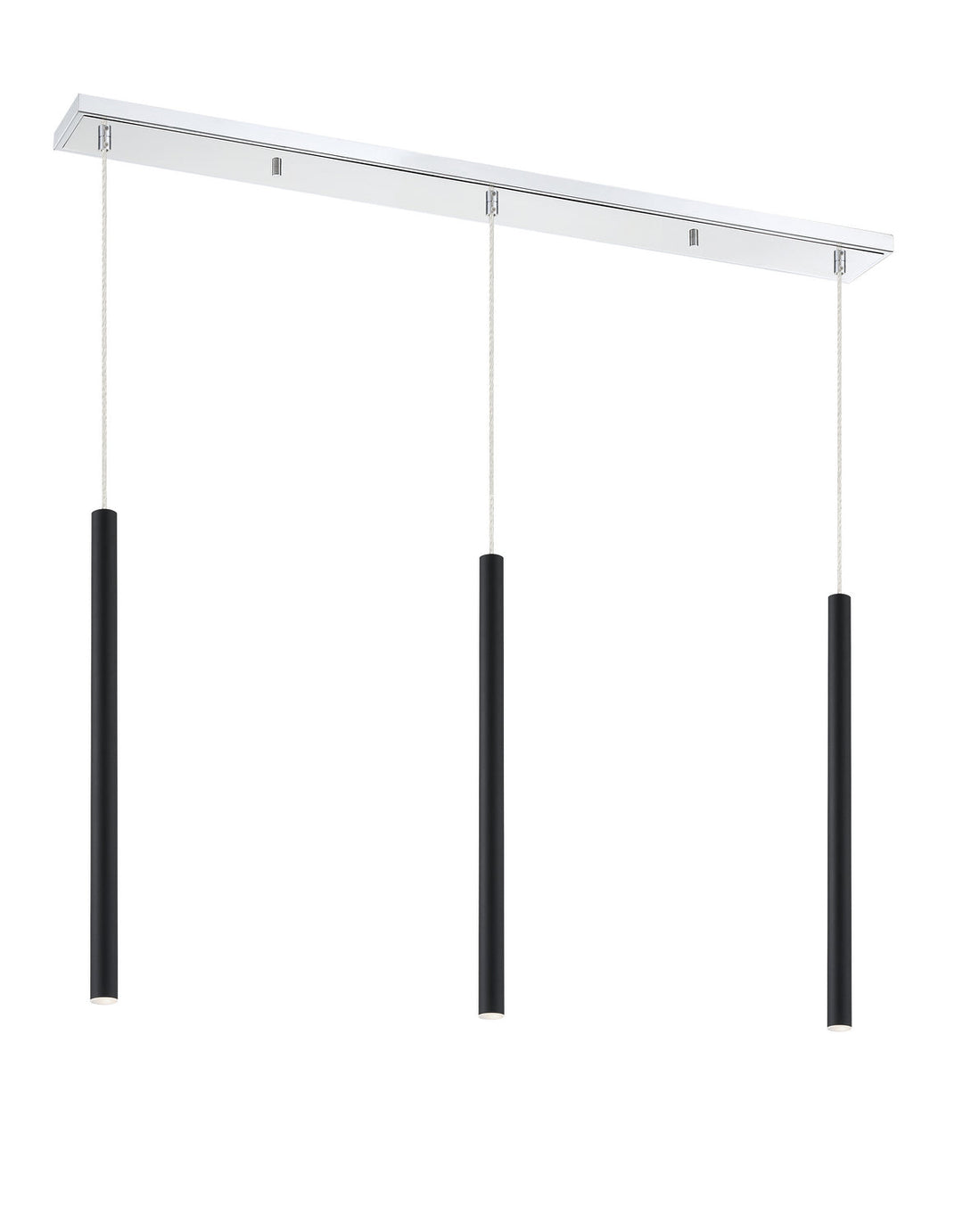 Z-Lite Forest 917MP24-MB-LED-3LCH Pendant Light - Chrome