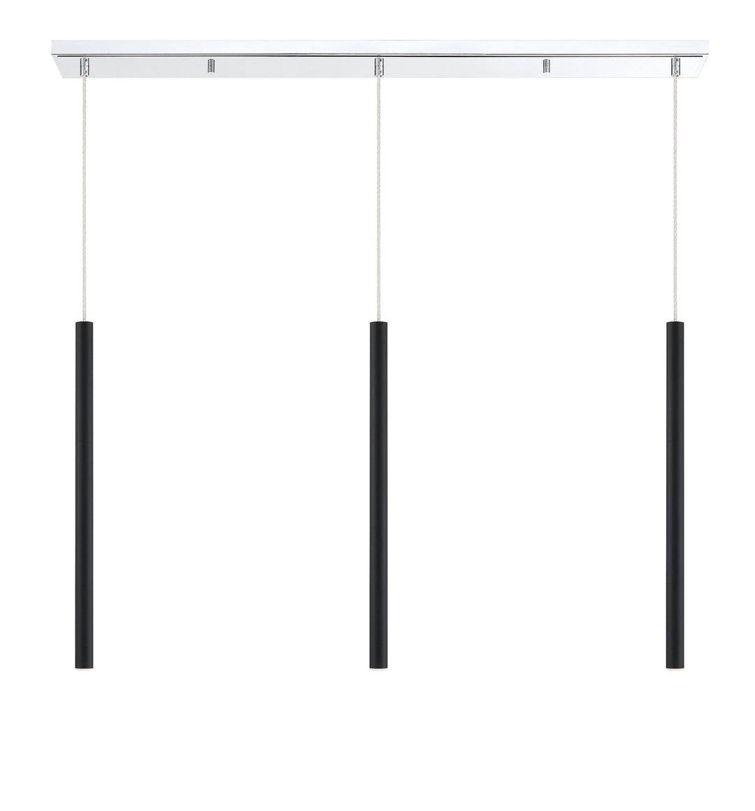 Z-Lite Forest 917MP24-MB-LED-3LCH Pendant Light - Chrome