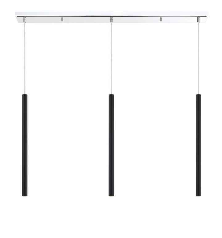 Z-Lite Forest 917MP24-MB-LED-3LCH Pendant Light - Chrome