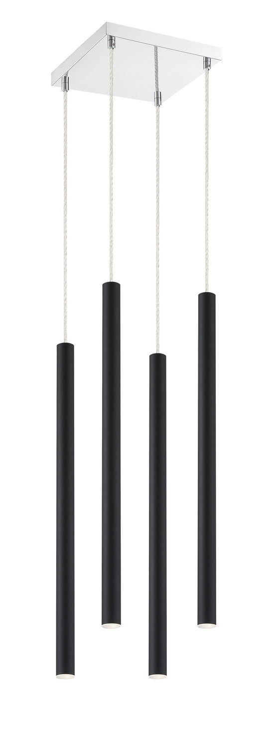 Z-Lite Forest 917MP24-MB-LED-4SCH Chandelier Light - Chrome