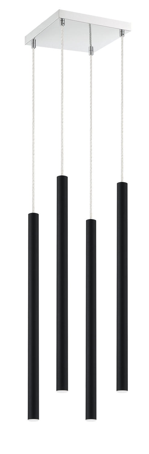 Z-Lite Forest 917MP24-MB-LED-4SCH Chandelier Light - Chrome