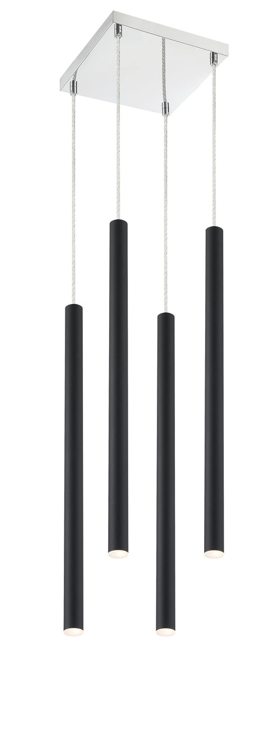 Z-Lite Forest 917MP24-MB-LED-4SCH Chandelier Light - Chrome