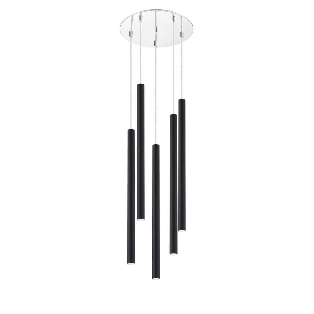 Z-Lite Forest 917MP24-MB-LED-5RCH Chandelier Light - Chrome