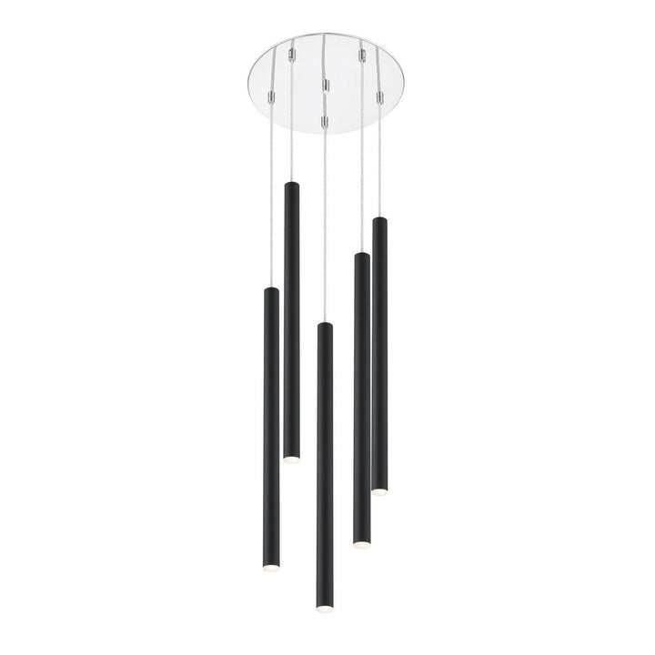 Z-Lite Forest 917MP24-MB-LED-5RCH Chandelier Light - Chrome