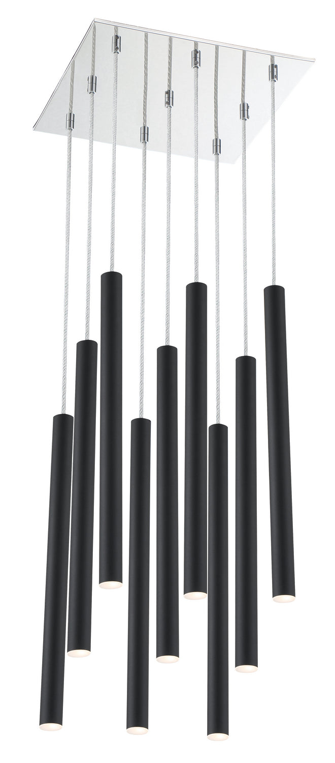 Z-Lite Forest 917MP24-MB-LED-9SCH Chandelier Light - Chrome