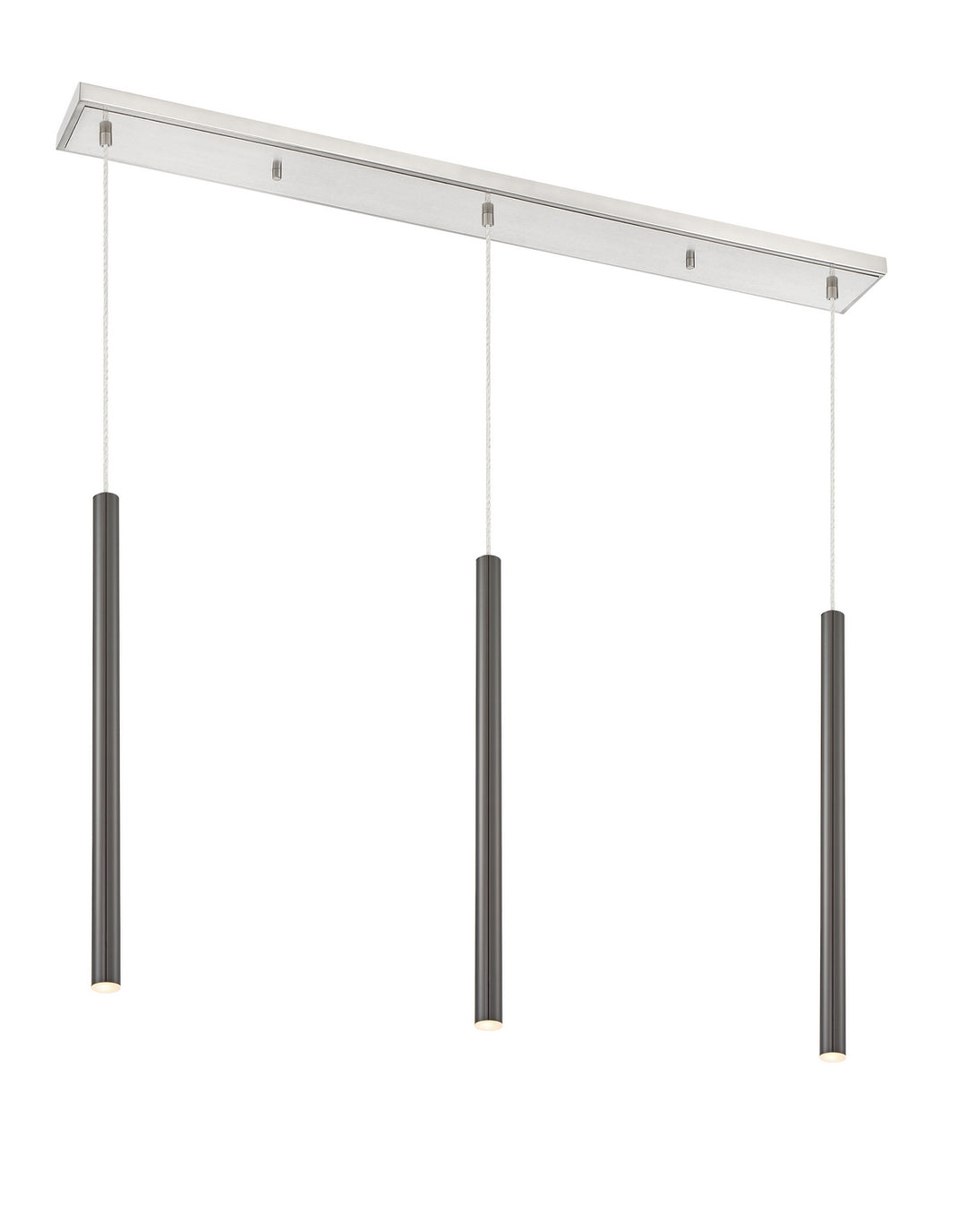 Z-Lite Forest 917MP24-PBL-LED-3LBN Pendant Light - Brushed Nickel