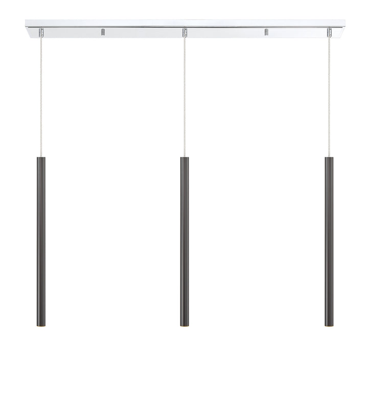 Z-Lite Forest 917MP24-PBL-LED-3LCH Pendant Light - Chrome