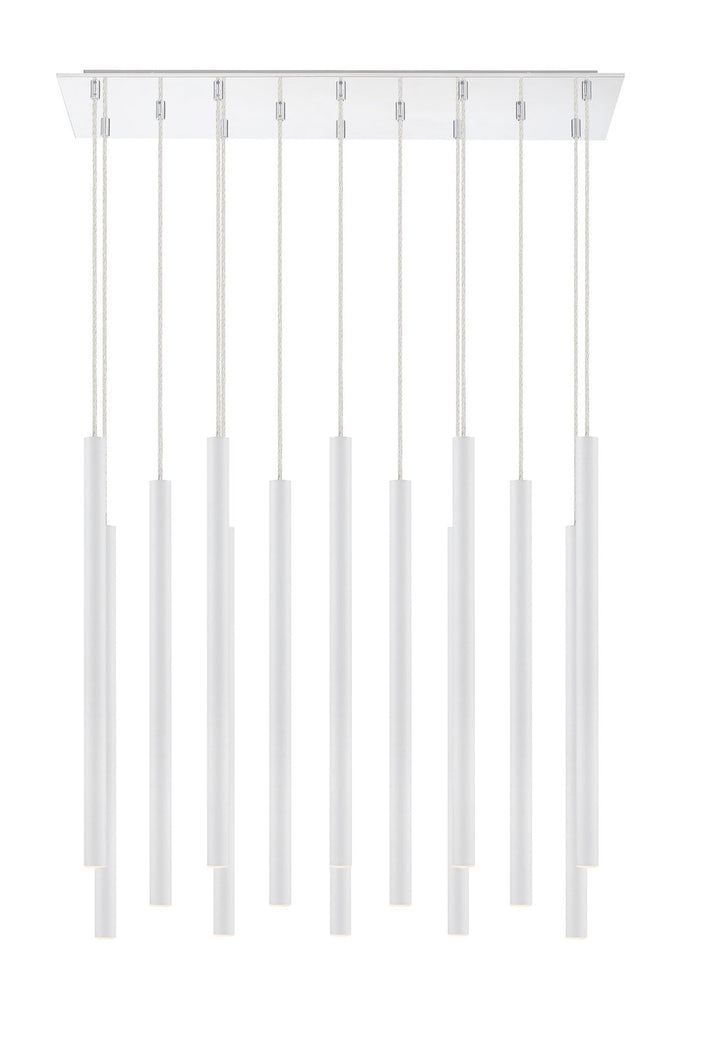 Z-Lite Forest 917MP24-WH-LED-14LCH Pendant Light - Chrome