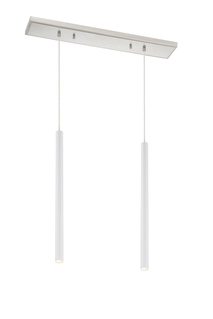 Z-Lite Forest 917MP24-WH-LED-2LBN Pendant Light - Brushed Nickel