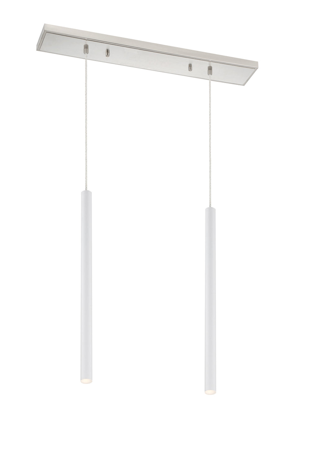 Z-Lite Forest 917MP24-WH-LED-2LBN Pendant Light - Brushed Nickel