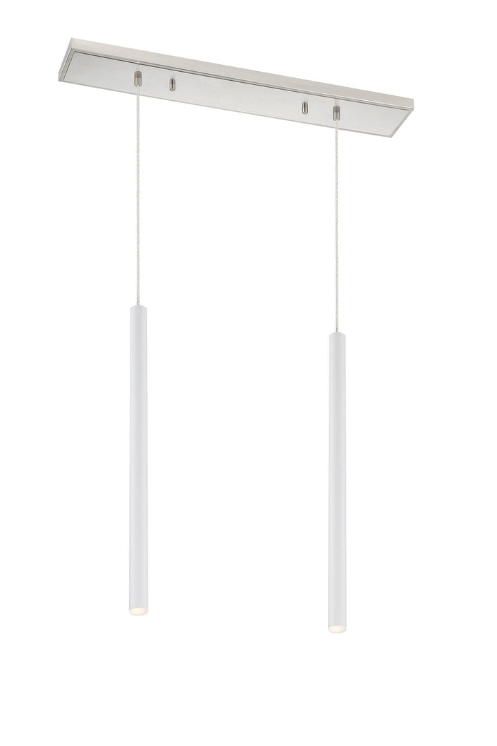 Z-Lite Forest 917MP24-WH-LED-2LBN Pendant Light - Brushed Nickel