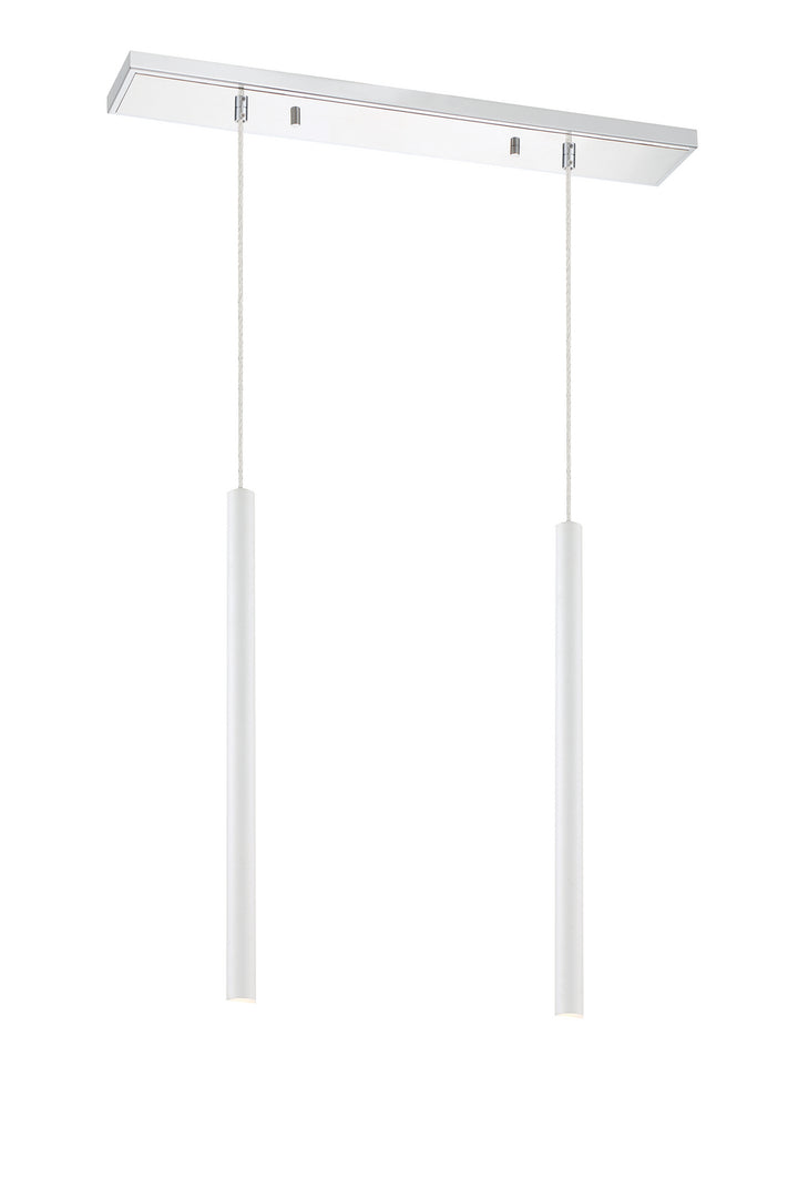 Z-Lite Forest 917MP24-WH-LED-2LCH Pendant Light - Chrome