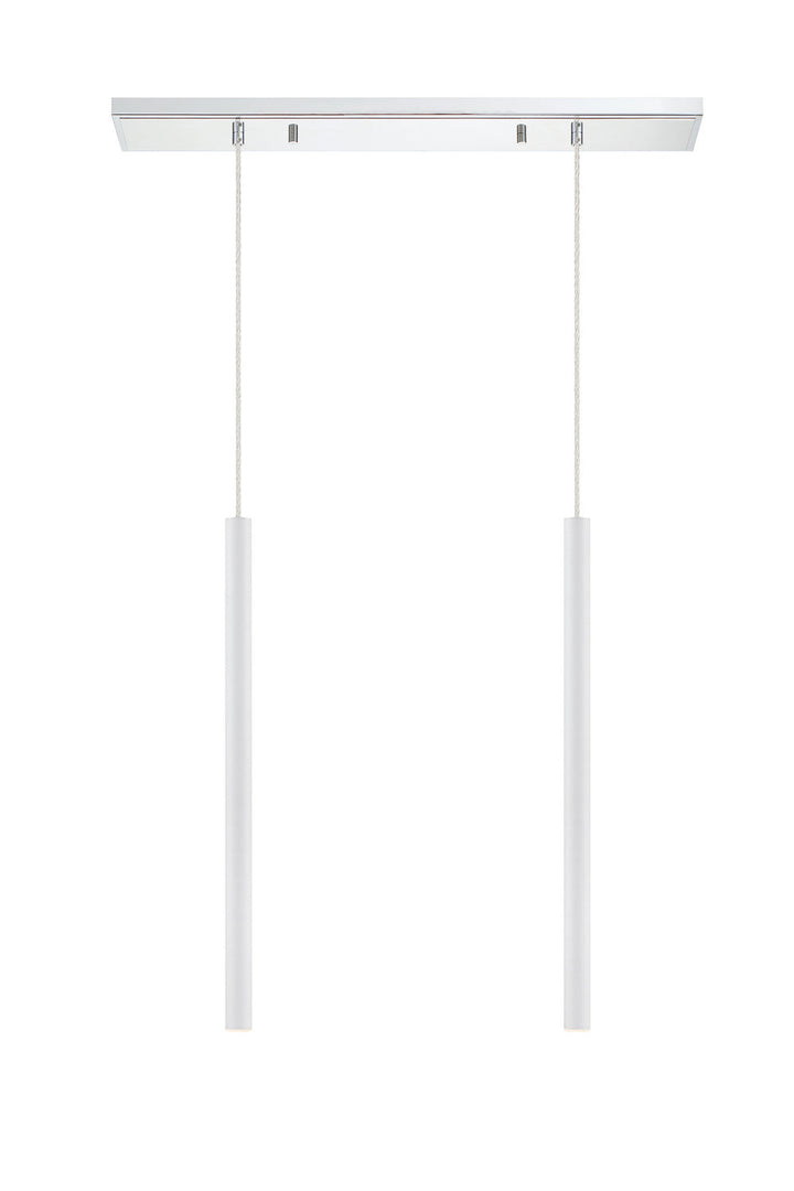 Z-Lite Forest 917MP24-WH-LED-2LCH Pendant Light - Chrome