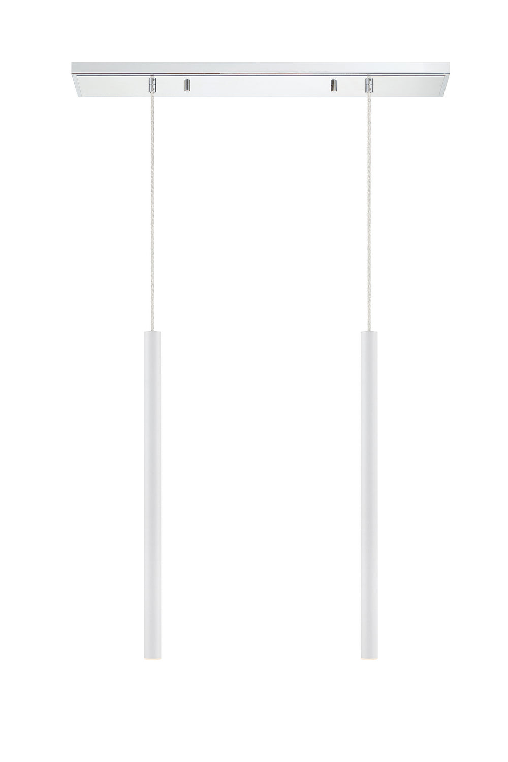Z-Lite Forest 917MP24-WH-LED-2LCH Pendant Light - Chrome