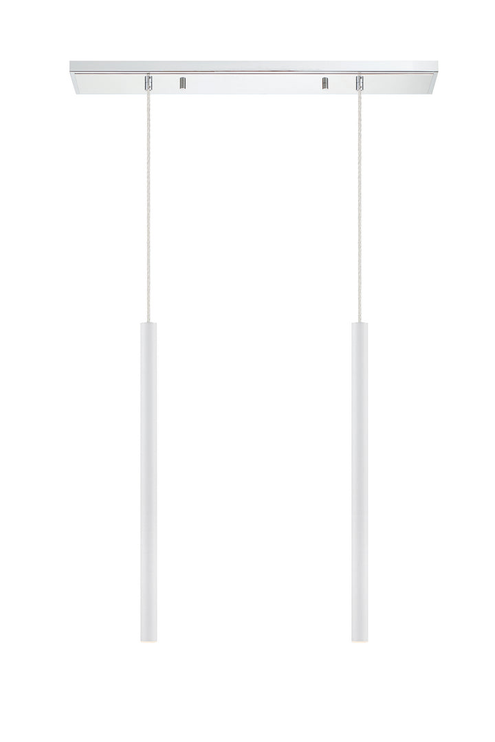 Z-Lite Forest 917MP24-WH-LED-2LCH Pendant Light - Chrome