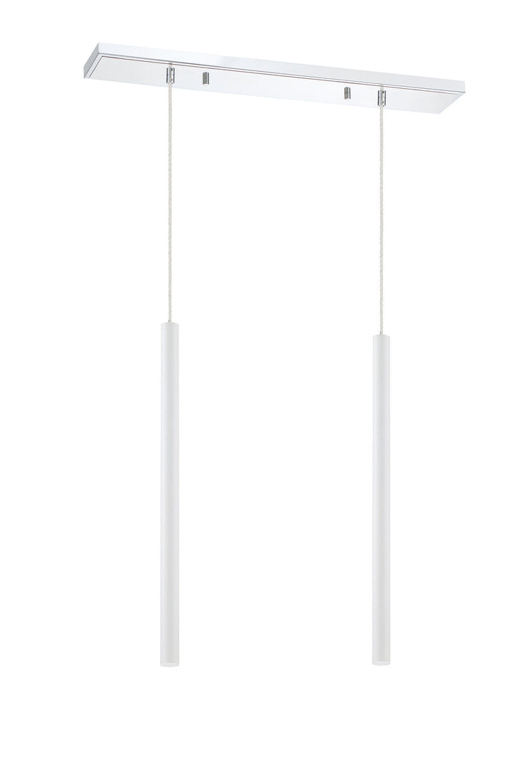 Z-Lite Forest 917MP24-WH-LED-2LCH Pendant Light - Chrome