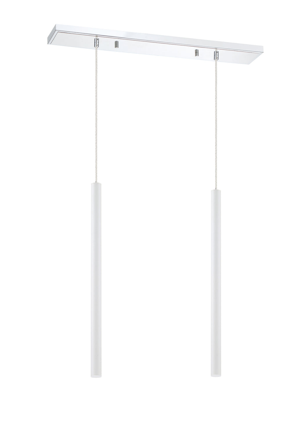 Z-Lite Forest 917MP24-WH-LED-2LCH Pendant Light - Chrome