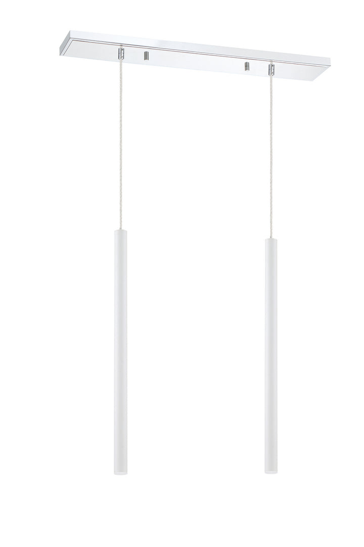 Z-Lite Forest 917MP24-WH-LED-2LCH Pendant Light - Chrome