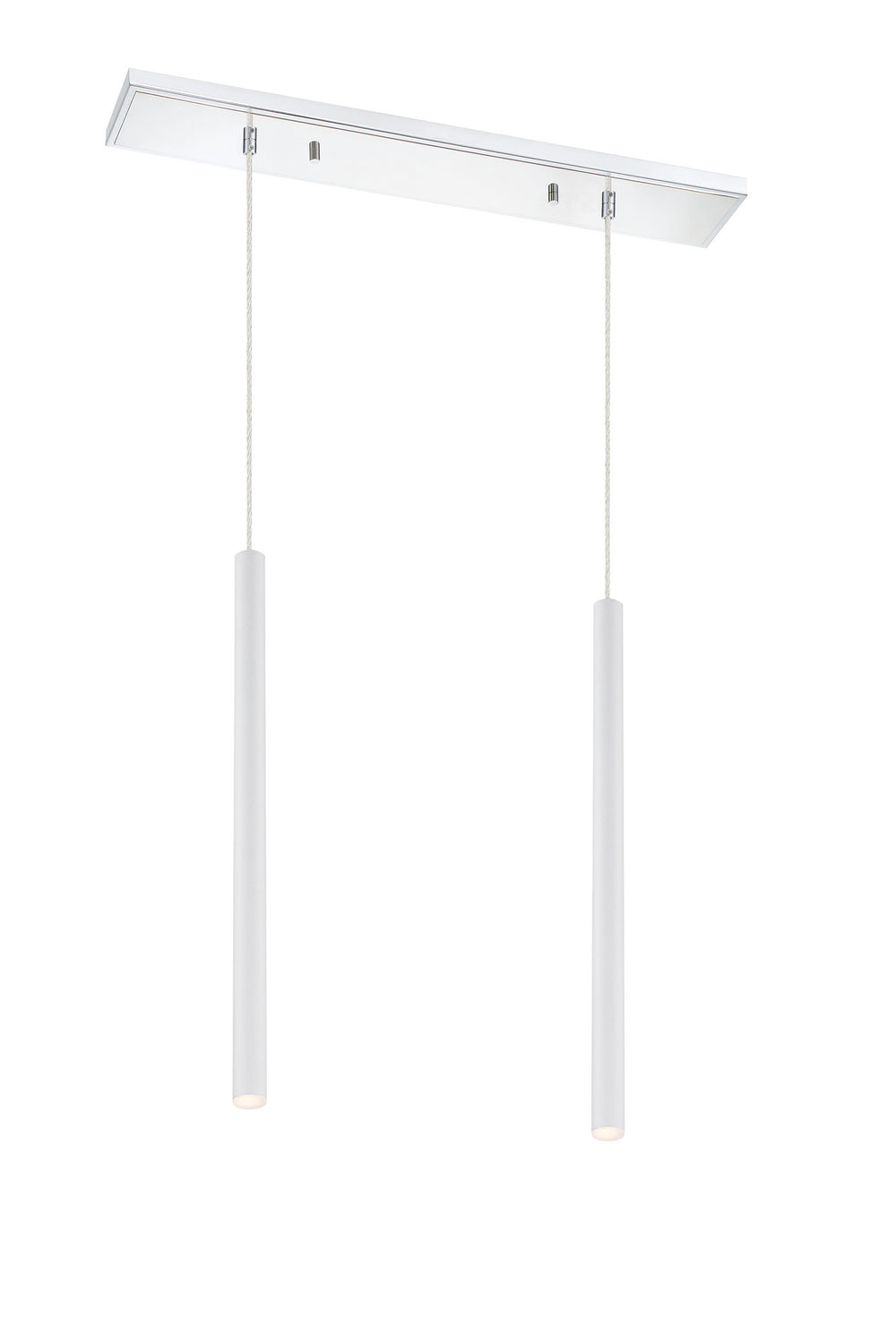Z-Lite Forest 917MP24-WH-LED-2LCH Pendant Light - Chrome