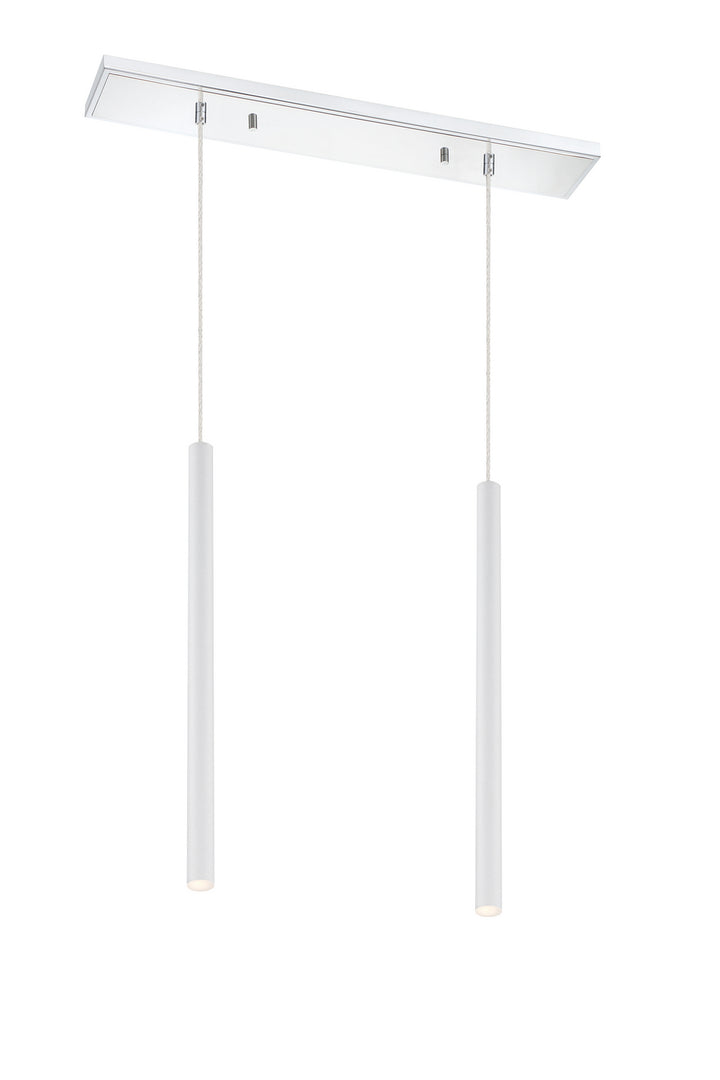 Z-Lite Forest 917MP24-WH-LED-2LCH Pendant Light - Chrome