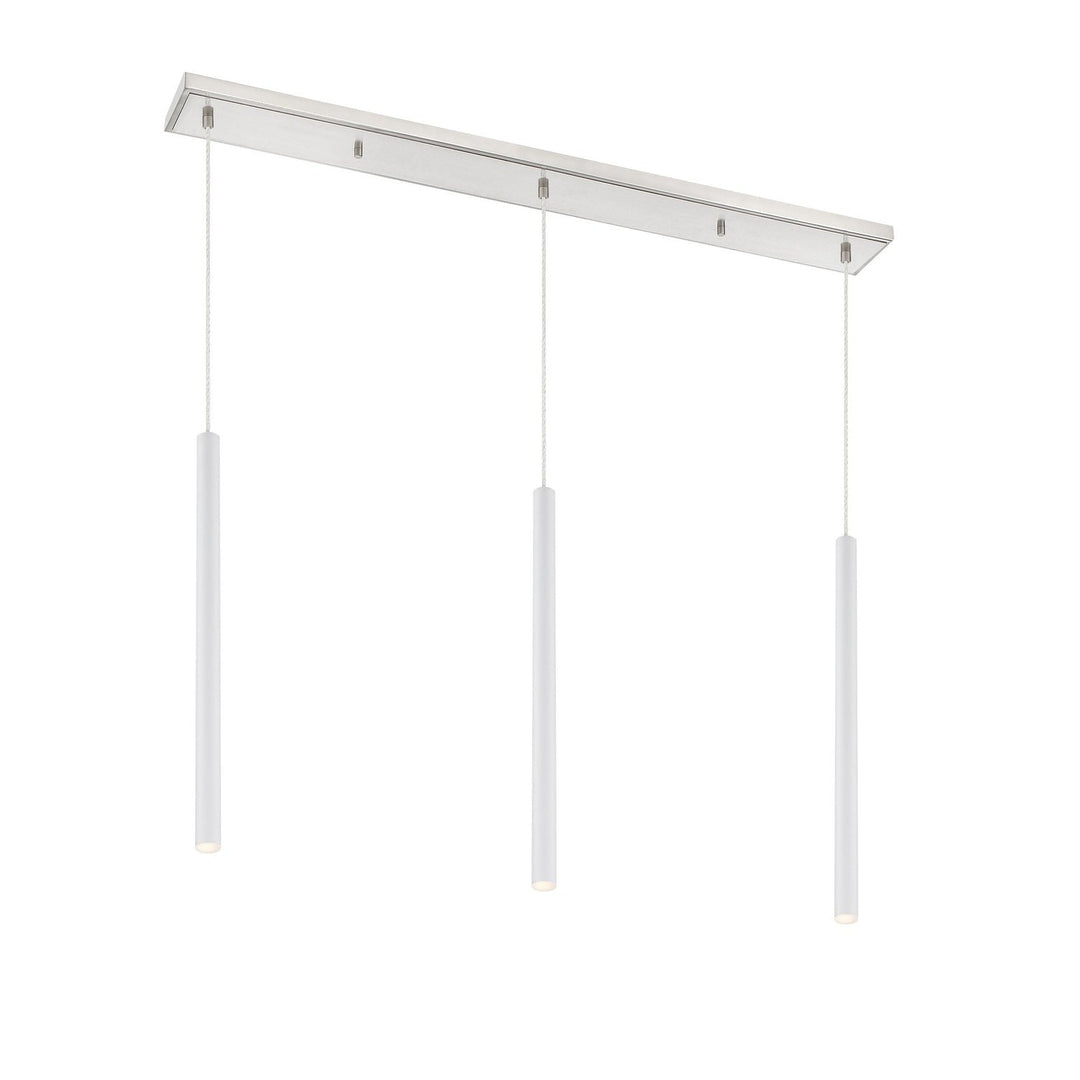 Z-Lite Forest 917MP24-WH-LED-3LBN Pendant Light - Brushed Nickel