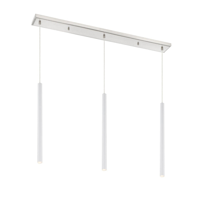Z-Lite Forest 917MP24-WH-LED-3LBN Pendant Light - Brushed Nickel