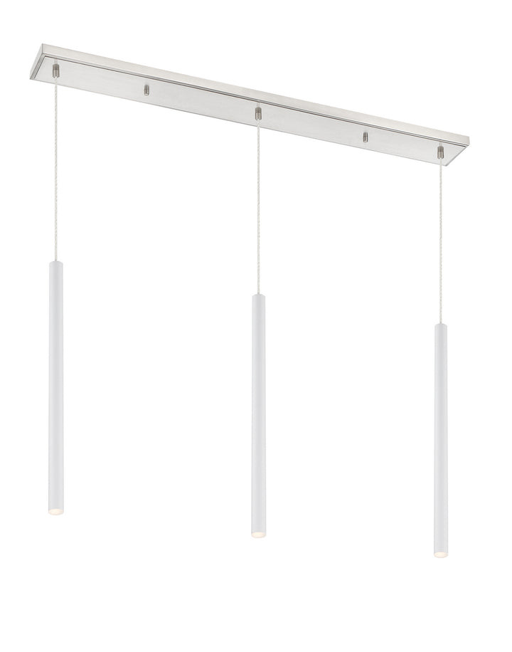Z-Lite Forest 917MP24-WH-LED-3LBN Pendant Light - Brushed Nickel
