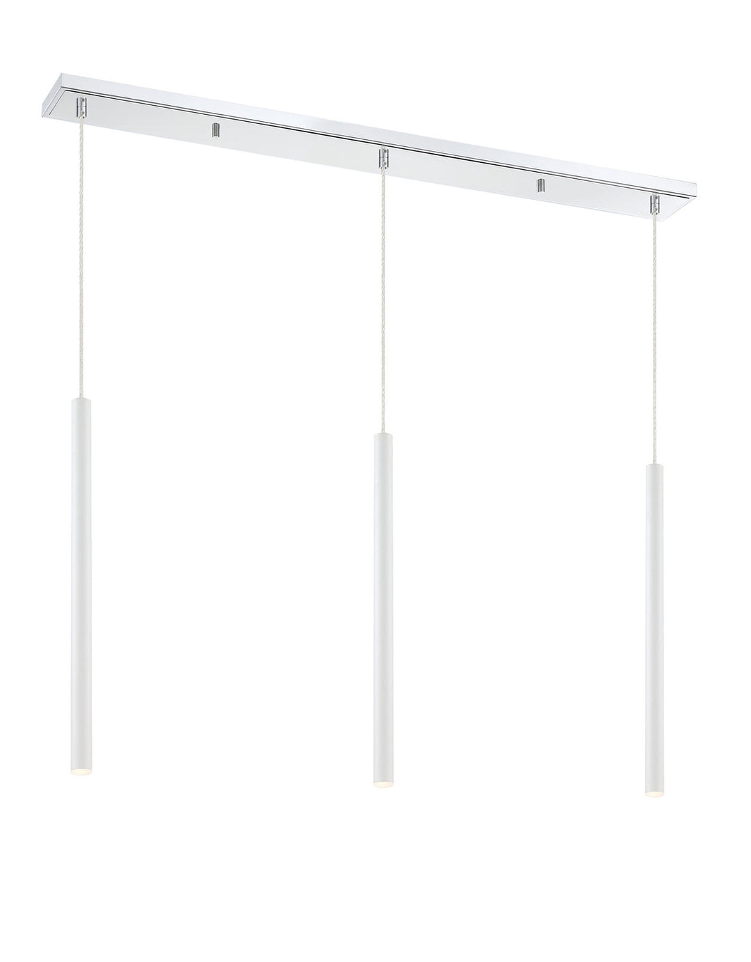 Z-Lite Forest 917MP24-WH-LED-3LCH Pendant Light - Chrome