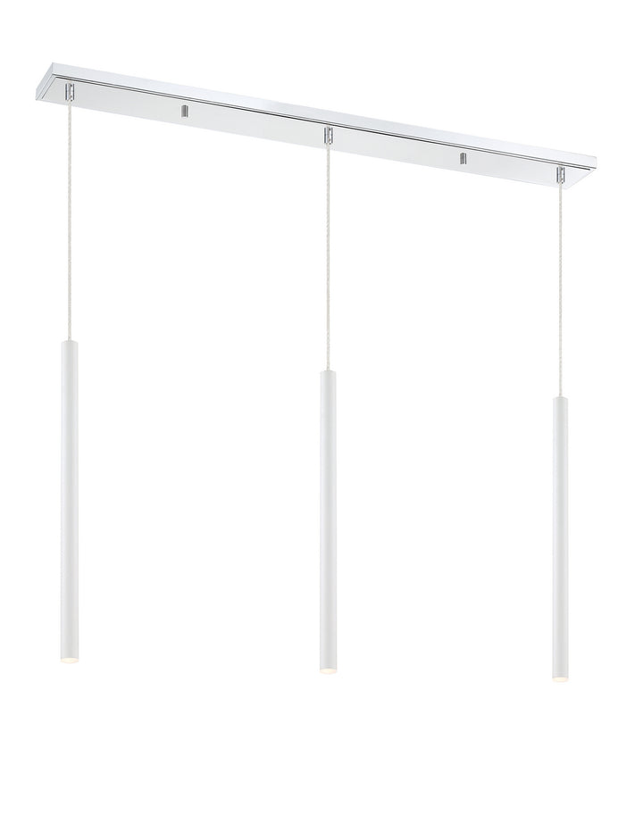 Z-Lite Forest 917MP24-WH-LED-3LCH Pendant Light - Chrome