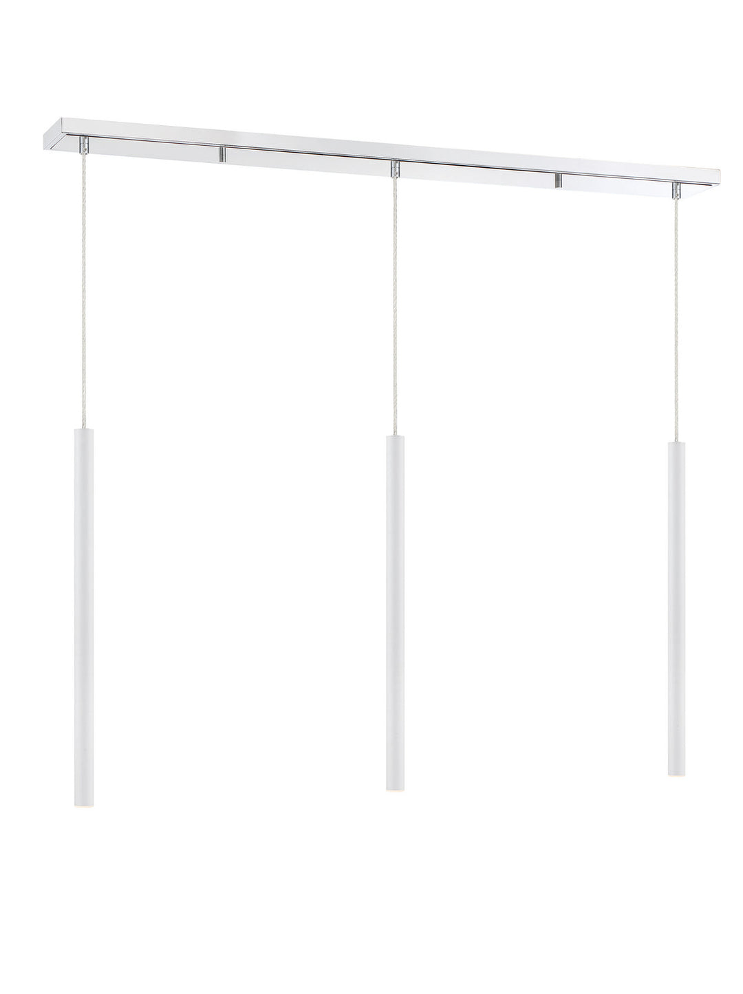 Z-Lite Forest 917MP24-WH-LED-3LCH Pendant Light - Chrome
