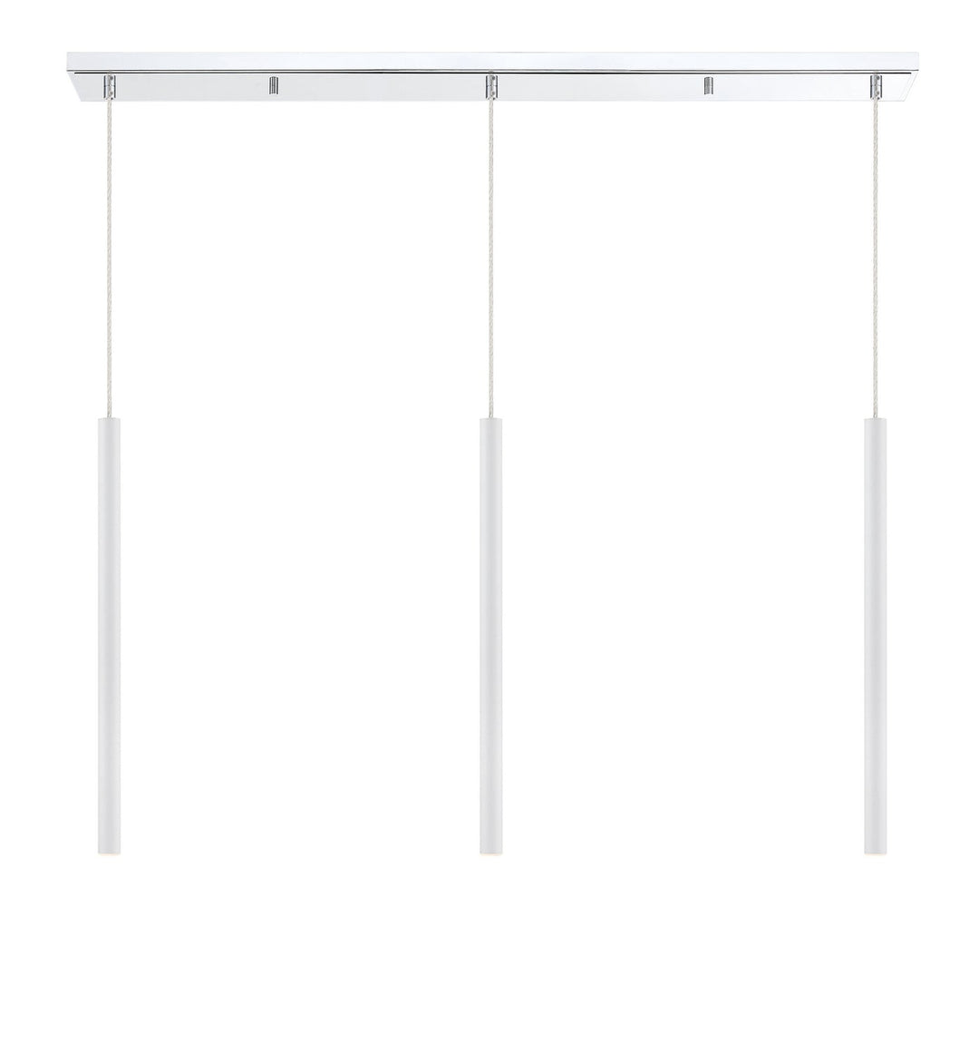 Z-Lite Forest 917MP24-WH-LED-3LCH Pendant Light - Chrome